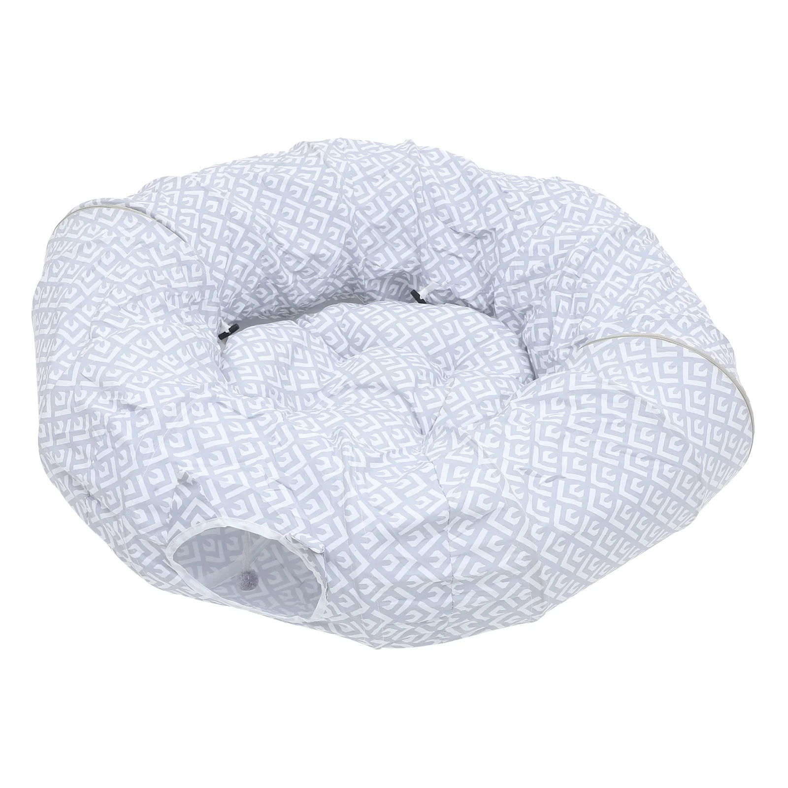 

Small Cat Tunnel Donut Bed Indoor Kittens Cave Detachable Cat Bed Pets Tunnel Bed Toy