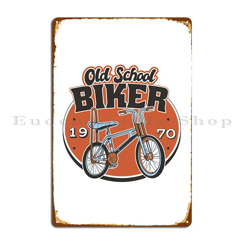 

70s Старый Школьный велосипед дизайн металлический знак проектирование дома вечерние Club оловянный знак плакат