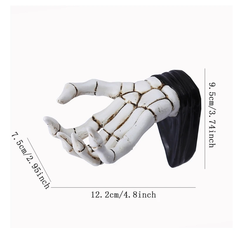 Fashionable Gothics Skeleton Hand Wall Hook Home Accessory for Hanging Keys Bracelets Unique Home Decoration Pieces 6