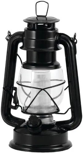 

de LEDs estilo vintage, preta, 10x6x6 (190495) TrilhaeAcampamento LanternaseIluminação