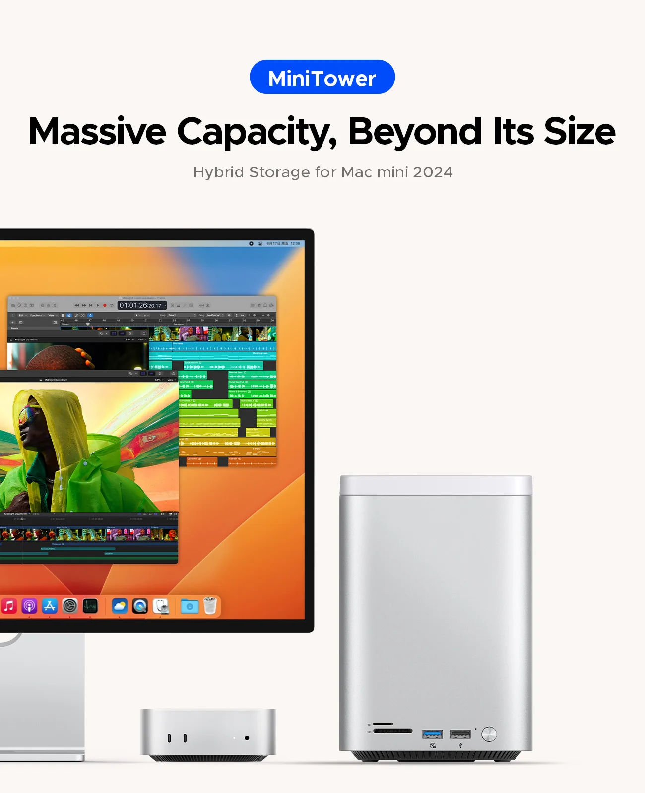 ORICO Mac Mini M4 Dock M.2 SSD 3.5