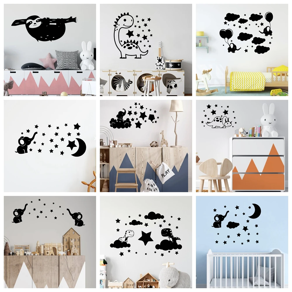 

1 pc hot sale casstle Stickers Unicorn Decal For Kids Room Decoration Wallpaper Poster Baby Mural Kawaii Wall Sticker