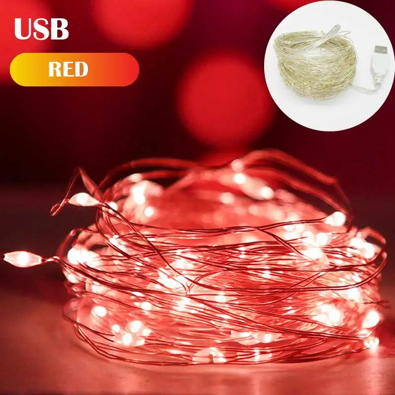 thumbnail image 1 of Guirnalda de caja de batería de alambre de cobre de 1 m/2 m/3 m/10 m, guirnalda de luces LED para decoración de bodas, decoración del hogar, hadas para decoración de fiestas, cadena de luces., 1 of 5