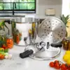 Pressure Canner 22-Quart Capacity Pressure Cooker Built-in Pressure Gauge with (1) Rack, Aluminum Polished 2