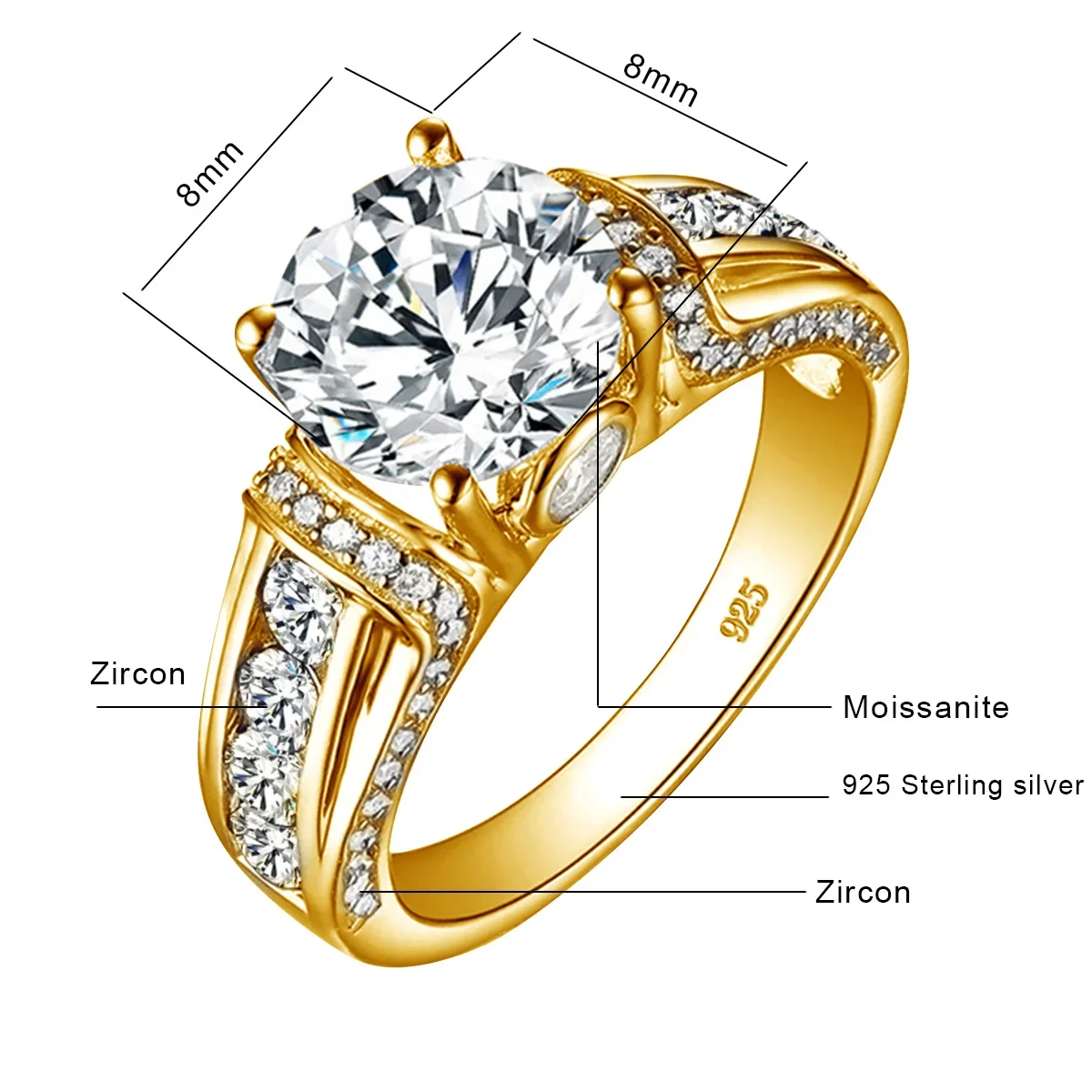 Moissanite Zirconia