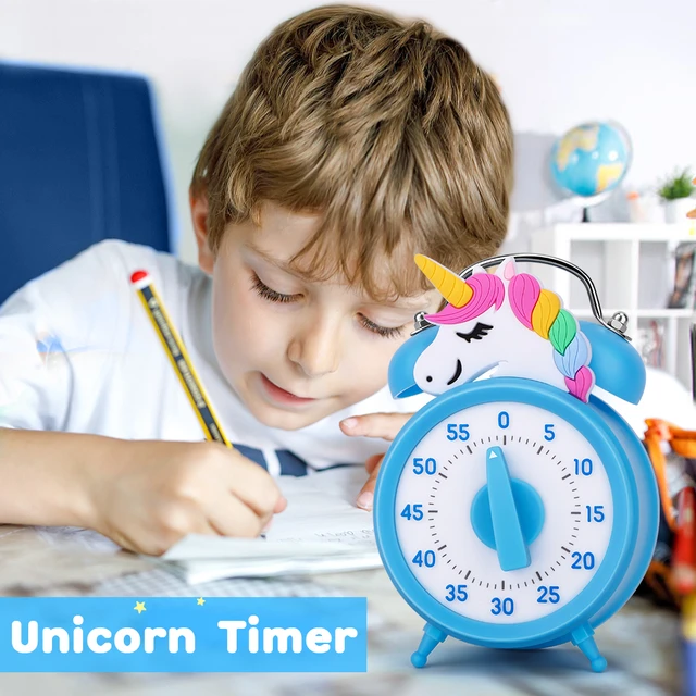 Temporizador Visual de unicornio rosa para niños y adultos