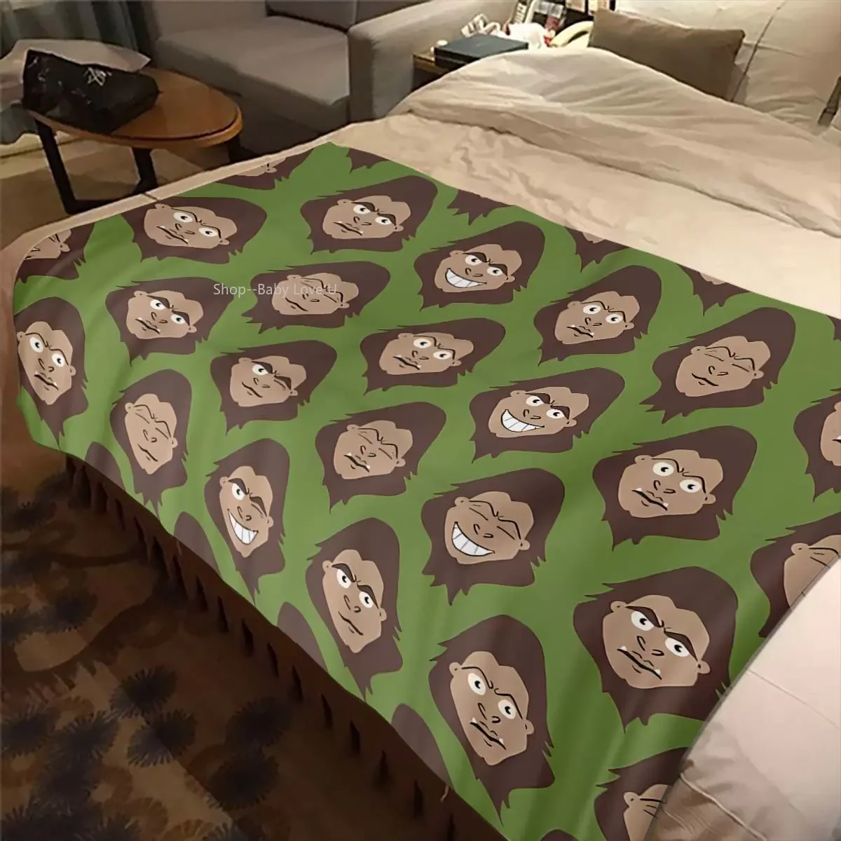 Bigfoot Savage Blanket Cool Graffiti Gorilla Blanket Camping Sofa Bed Blanket Lightweight Soft Flannel Bedspread Warming Cover 5