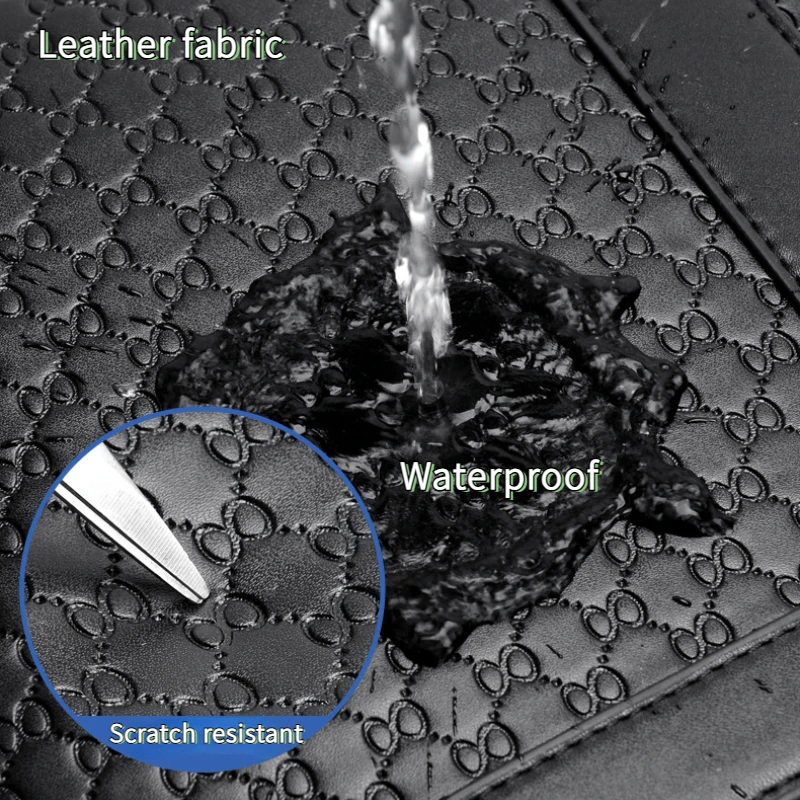 Fashionable embossed briefcase Waterproof men's handbag 14-inch pu leather laptop bag for men work  office bags for men