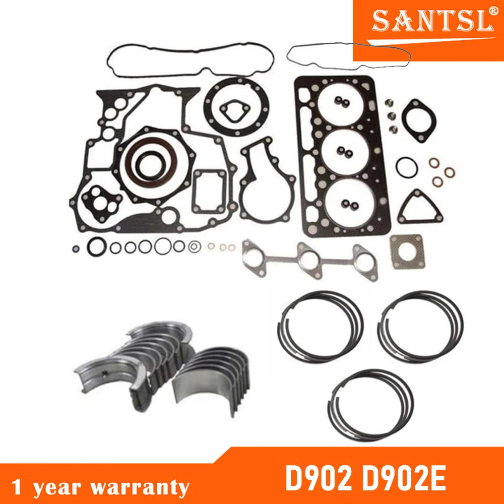 

Overhaul Kit Engine Repair D902 D902E Auto Parts Piston Ring Bearing Gasket