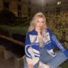 Women Oversized Sweater Racing Cardigan Girl Y2K Retro Hip Hop Knitted Sweater Vintage Pullover Casual Sweater Hipster Top 2023 2