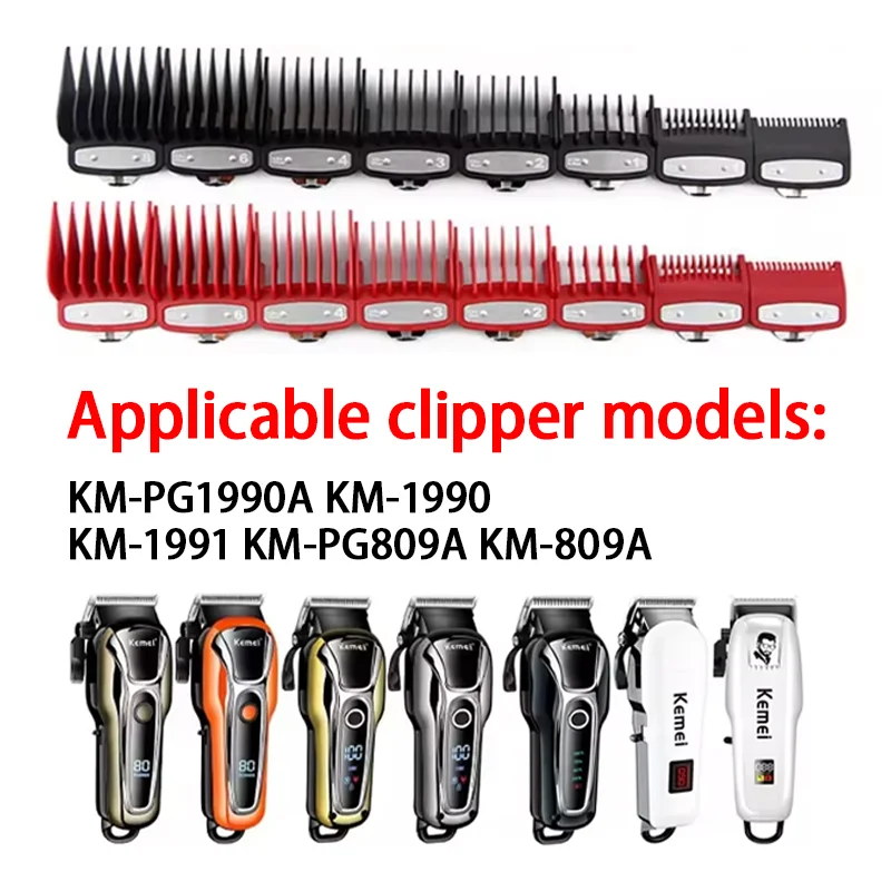 KEMEI 8-teiliges Profi-Haarschneidemaschinen-Aufsatzkamm-Set für Trimmer, Haarschneidekamm, Salon-Haarschneidewerkzeuge
