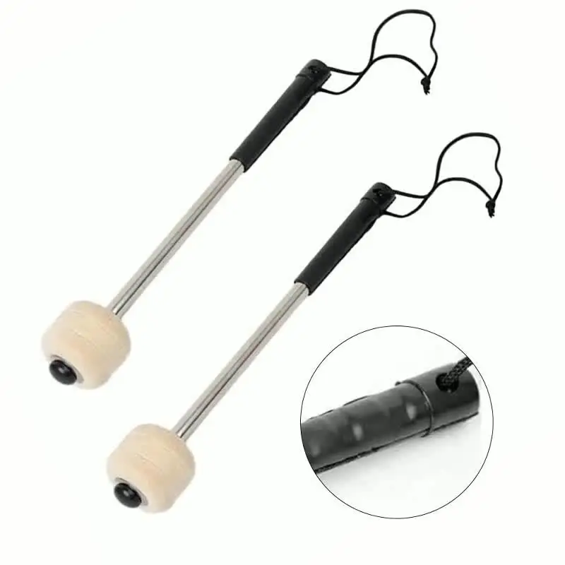 Length 14.17 Inch Felt Head Bass Drum Mallet Drum Stick With | Reverb