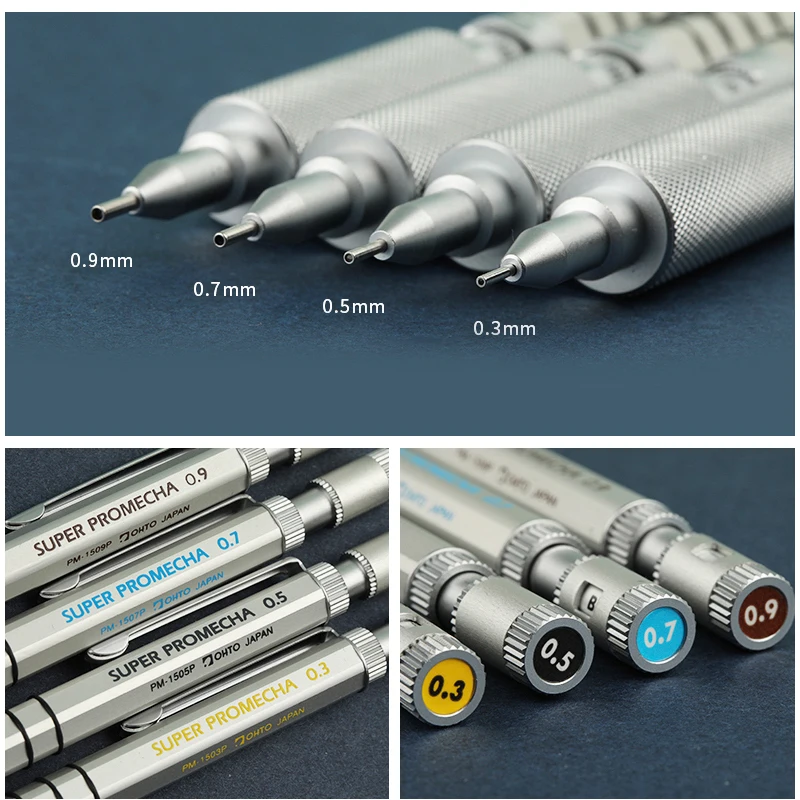 【廃盤レア品】OHTO SUPER PROMECHA PM-1007S/0.7 rare OHTO 5 mechanical pencil SUPER PROMECHA PM-1500S/0.3