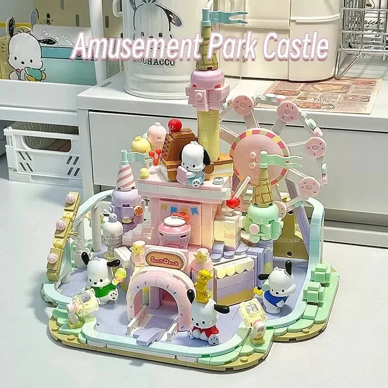 Building Blocks Dessert Paradise Music Box Castle Cute Sanrio