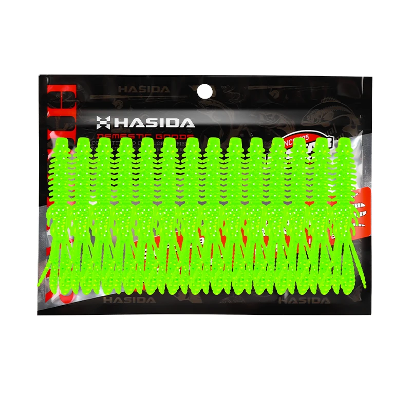 HISTAR 1 Pack Soft Plastic Worm Fishing Lure High Elasticity Shining Design Long BIBI Shrimp Artificial Silicon Bait