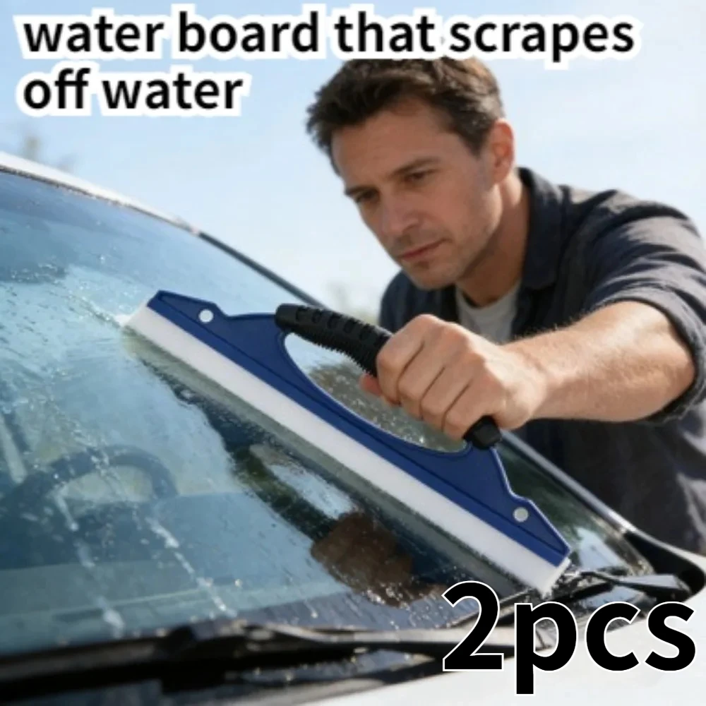 2pcs Silicone Car Snow Shovel Water Scraper Non-Scratch Auto Glass ...