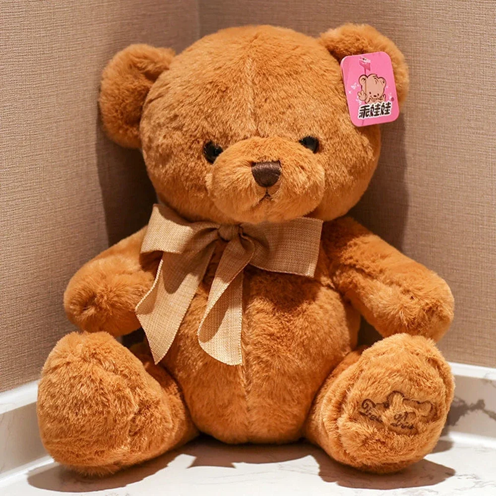 thumbnail image 1 of 20CM Stuffed Bear Doll Two Color Stuffed Toy Best Gift Girl Doll Sleeping Pillow Boy Wedding Birthday Gift, 1 of 4