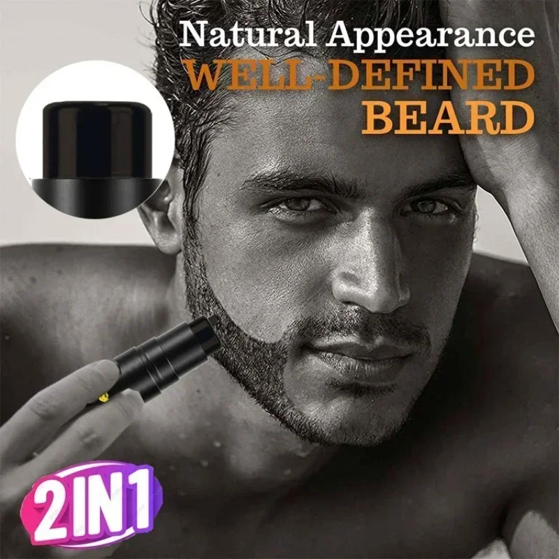 Men Beard Pencil Brush Filler Pencil Enhancer Lasting Repair Mustache Shaping Tools Hair Moustache Makeup Filling Tools