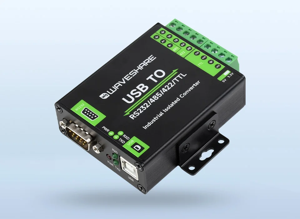FT232RNL USB TO RS232/485/422/TTL Interface Converter Industrial Isolation Alumi