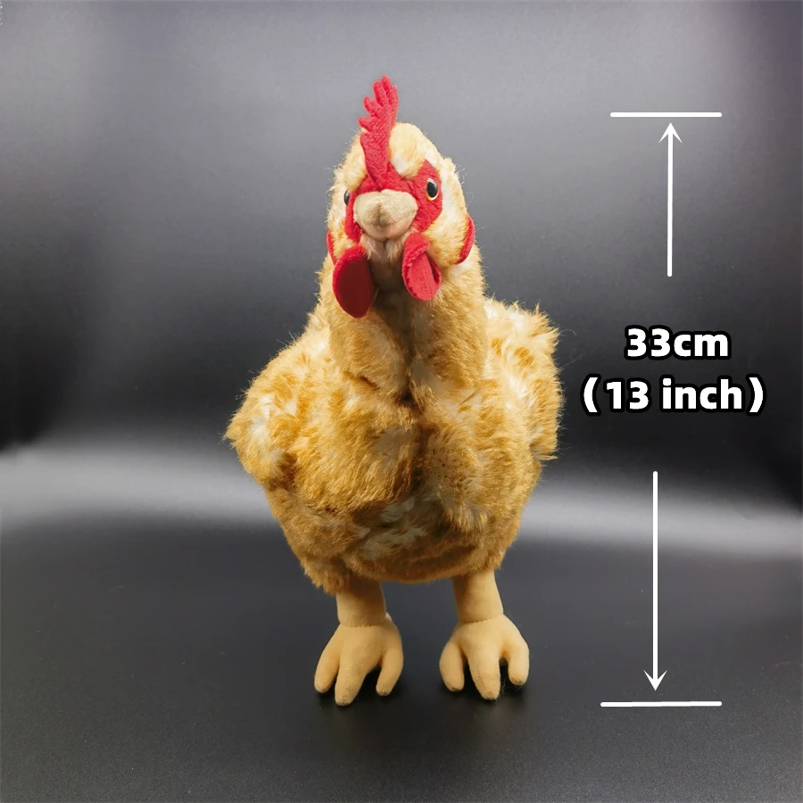 Hen High Fidelity Anime Cute Rooster Plushie Cock Plush Toys Lifelike Animals Simulation Stuffed Doll Toy Gifts For Kids 2