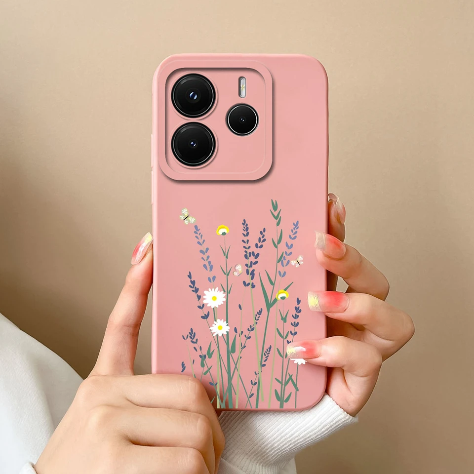 Rose Avocado Liquid Durable Non-Slip Silicone Back Cover