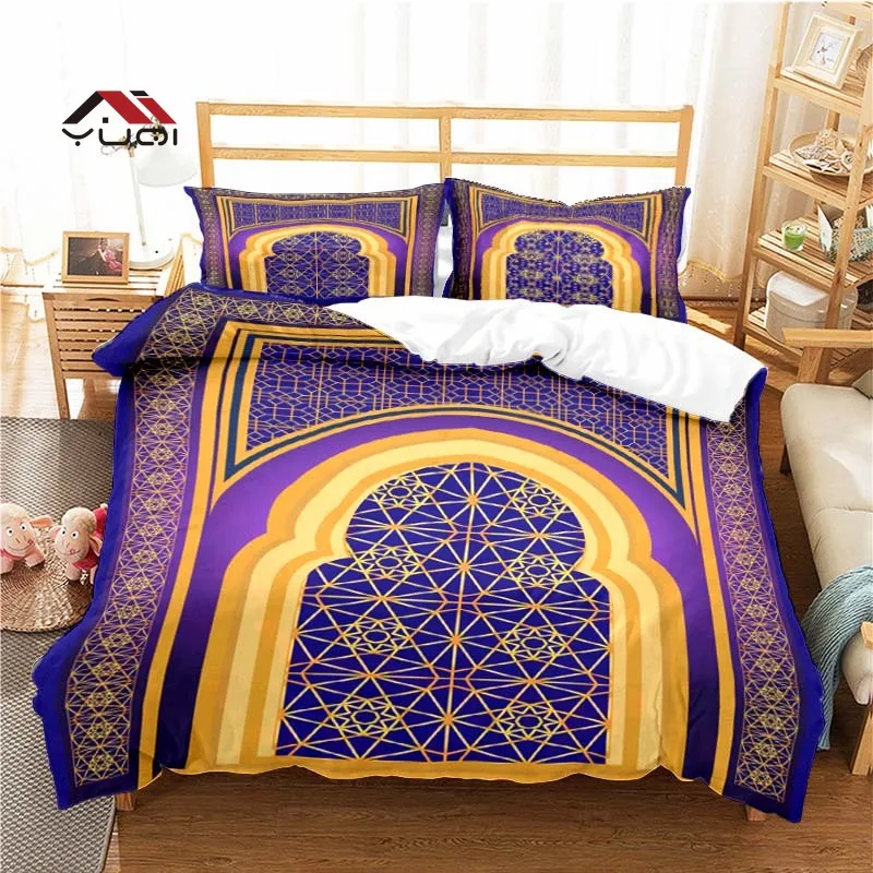 

Muslim Pattern Duvet Cover Set Bedding for Adult Kids Bed Set Comforter Cover Bedding Set 10 Sizes