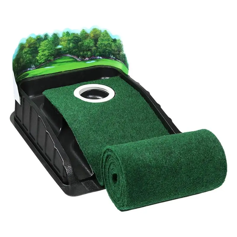 

Practice Putting Green Indoor Indoor Outdoor Training Aid Indoor Putting Mat With Automatic Ball Return Track For Golf