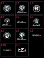 2X LED Car Welcome Logo Light Door Projector Light For Alfa Romeo Giulia 952 Tonale Mito Stelvio 949 Spider 159 166 GT Giulietta 2