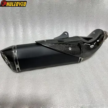 Titanium Alloy for KTM 790 890 Duke 2018-2023 Motorcycle Exhaust Muffler Escape Slip-on Middle Link Pipe Carbon Shield Cover