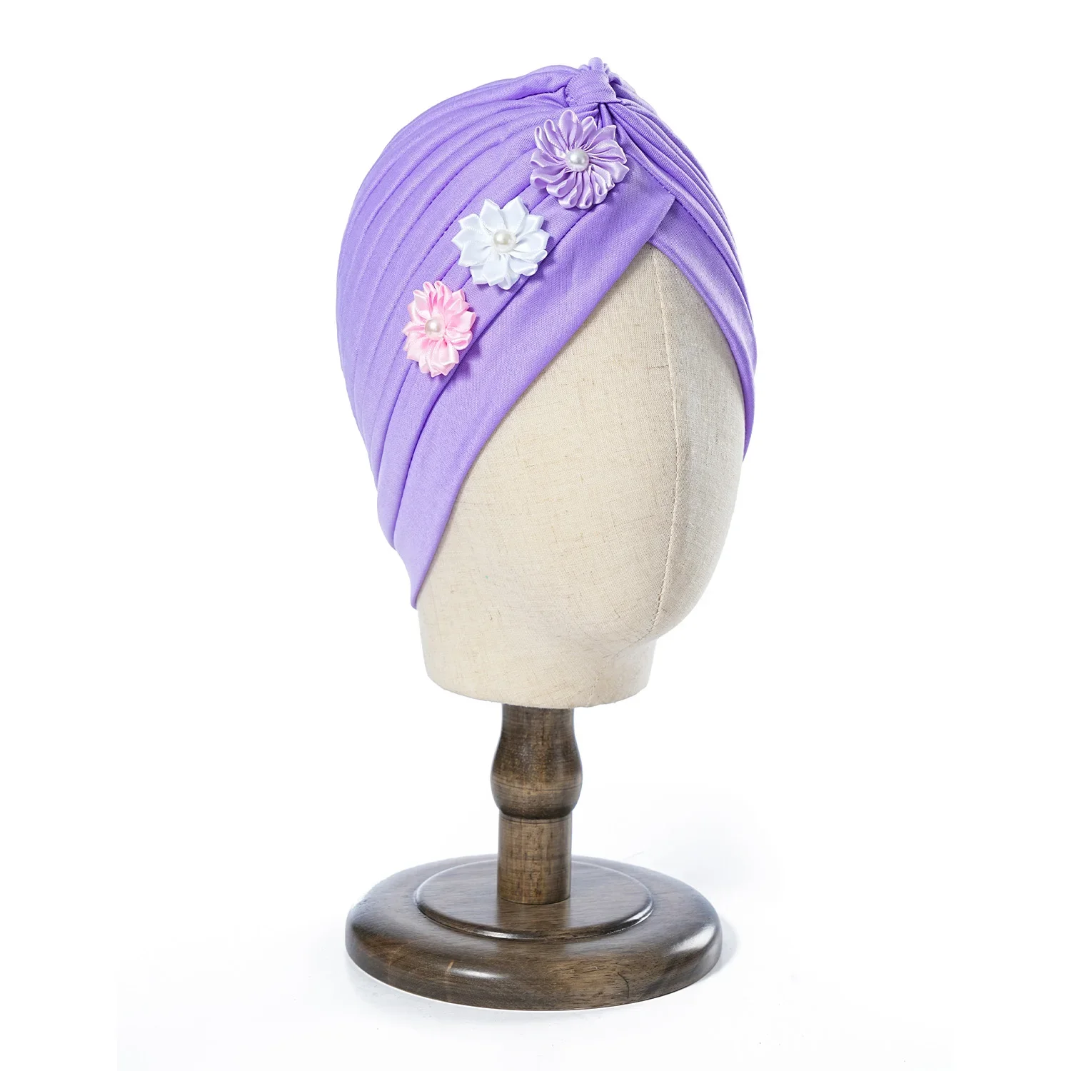 Blumen-Perlen-Turban Plissierter Innerer Hijab-Hut Damen Chemo-Kappe Muslimischer Kopfschutz Mützen Bonnet Arabisch Islamisch Haarausfall Turbante – Detail 9