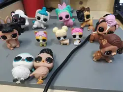 Jouets pour enfants de 7 à 10 ans, poupées Surprise pour filles, chien de compagnie, ornements, figurines d'action, modèle de cadeau de noël 