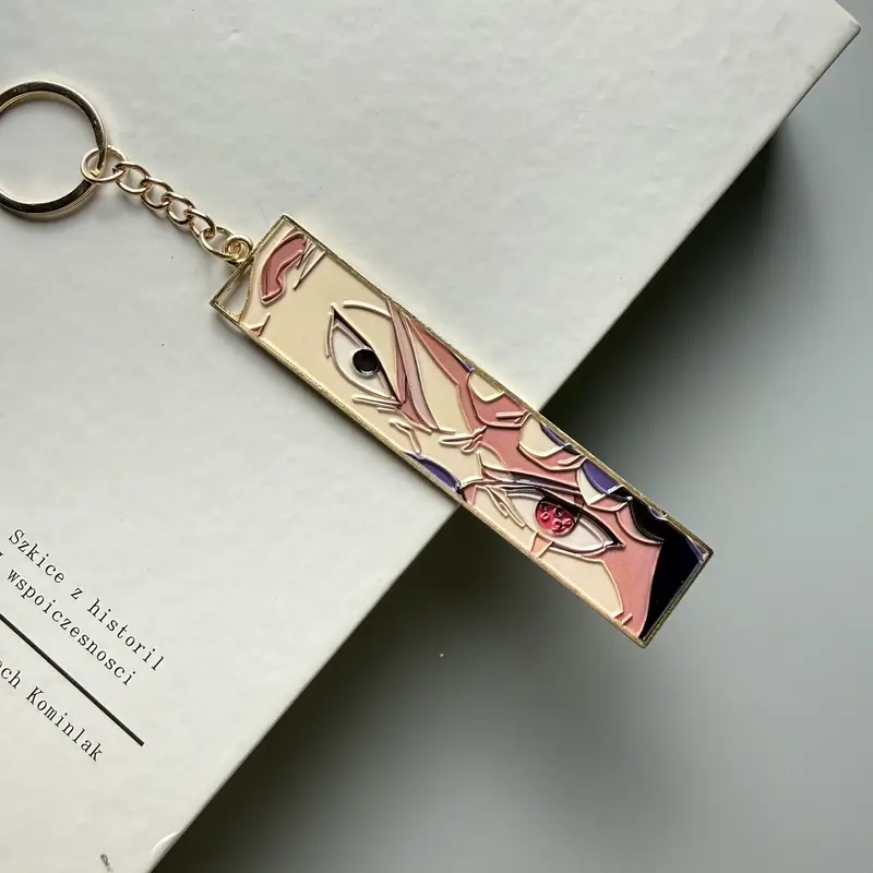 Anime Metal Hollow Out Keychains Bookmark Cute Jet Manga Fashion Bag Key Tag Jewelry Accessory Key Ring Holder Gift Anime - Image 19