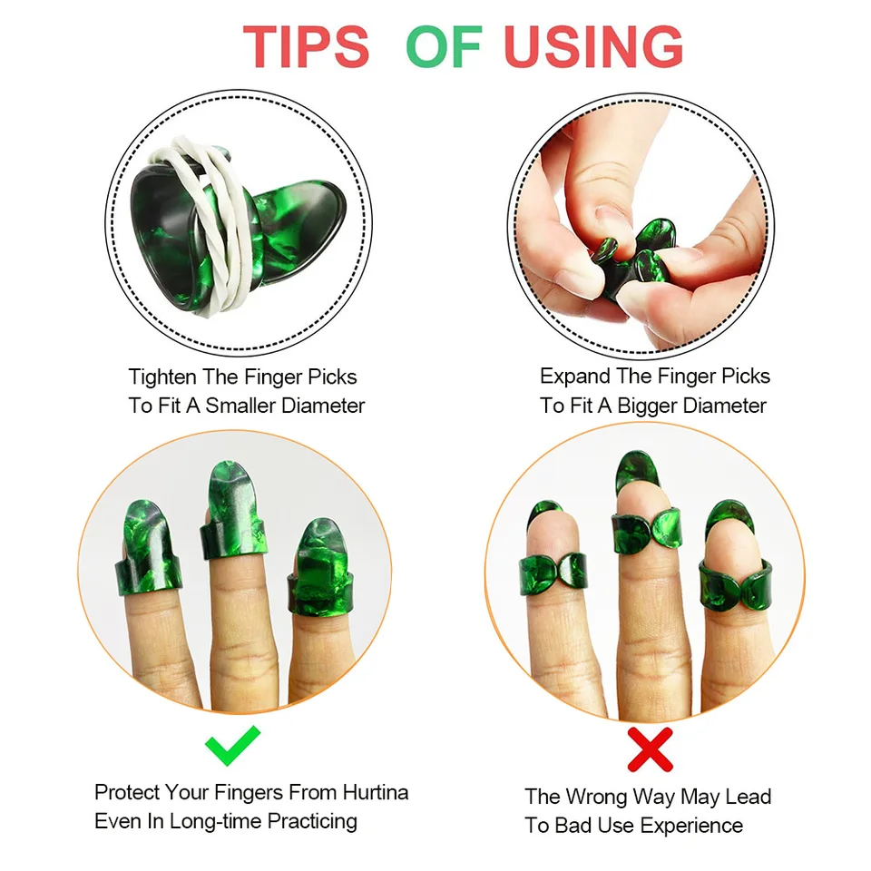 12 Plettri Per Chitarra In Celluloide - Per Chitarra Elettrica, Acustica E Basso - Foto 10