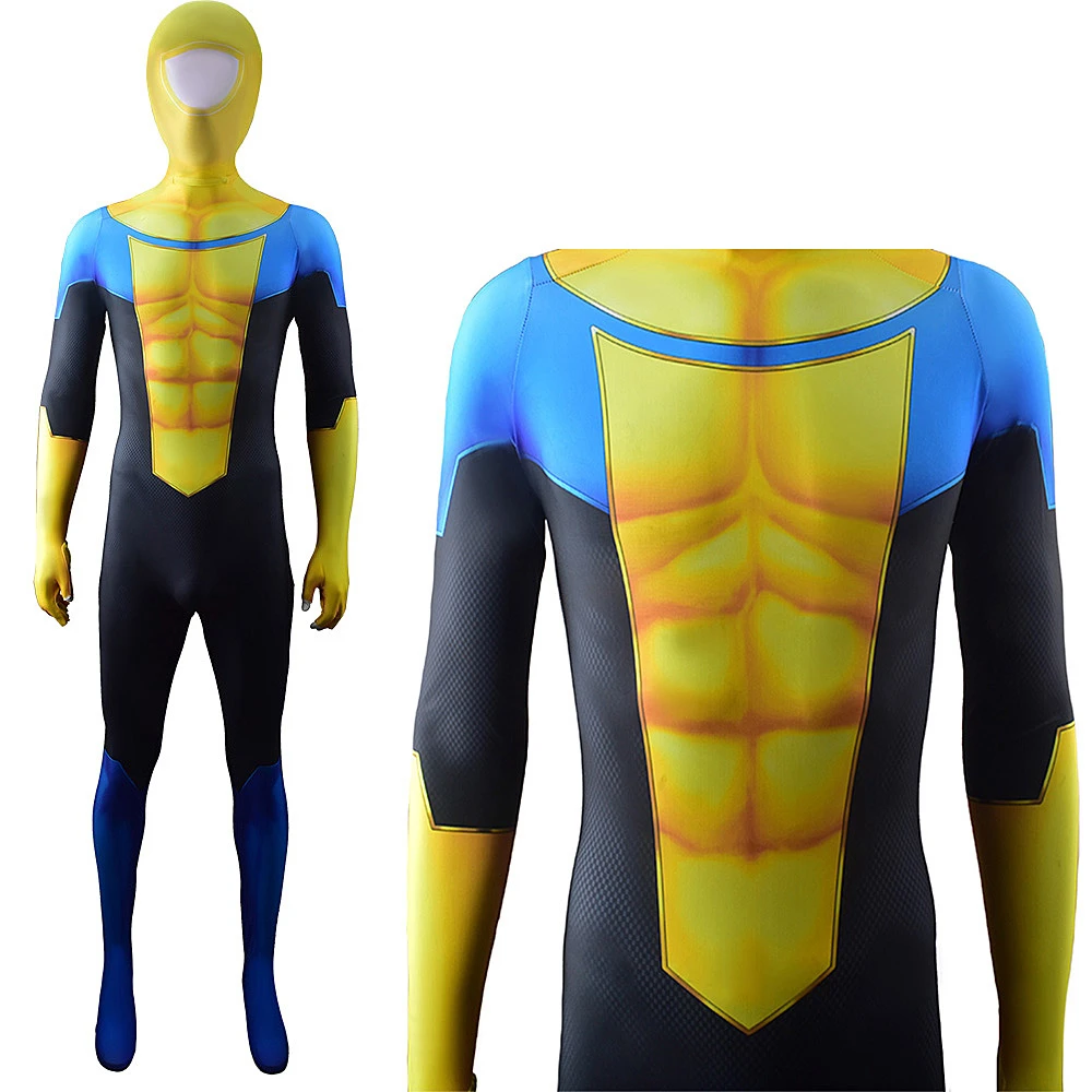 Image Comics-Inspired Invincible Spandex Bodysuit Cosplay Costume for Adults and Kids