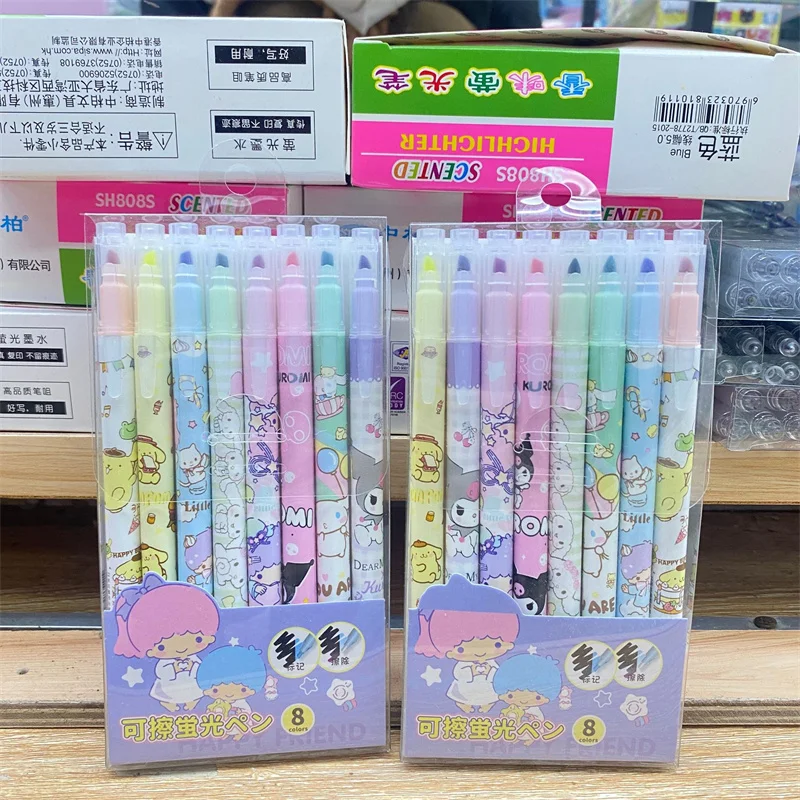 

Маркер Sanrio стираемый флуоресцентный, 8 цветов, 40 шт./партия