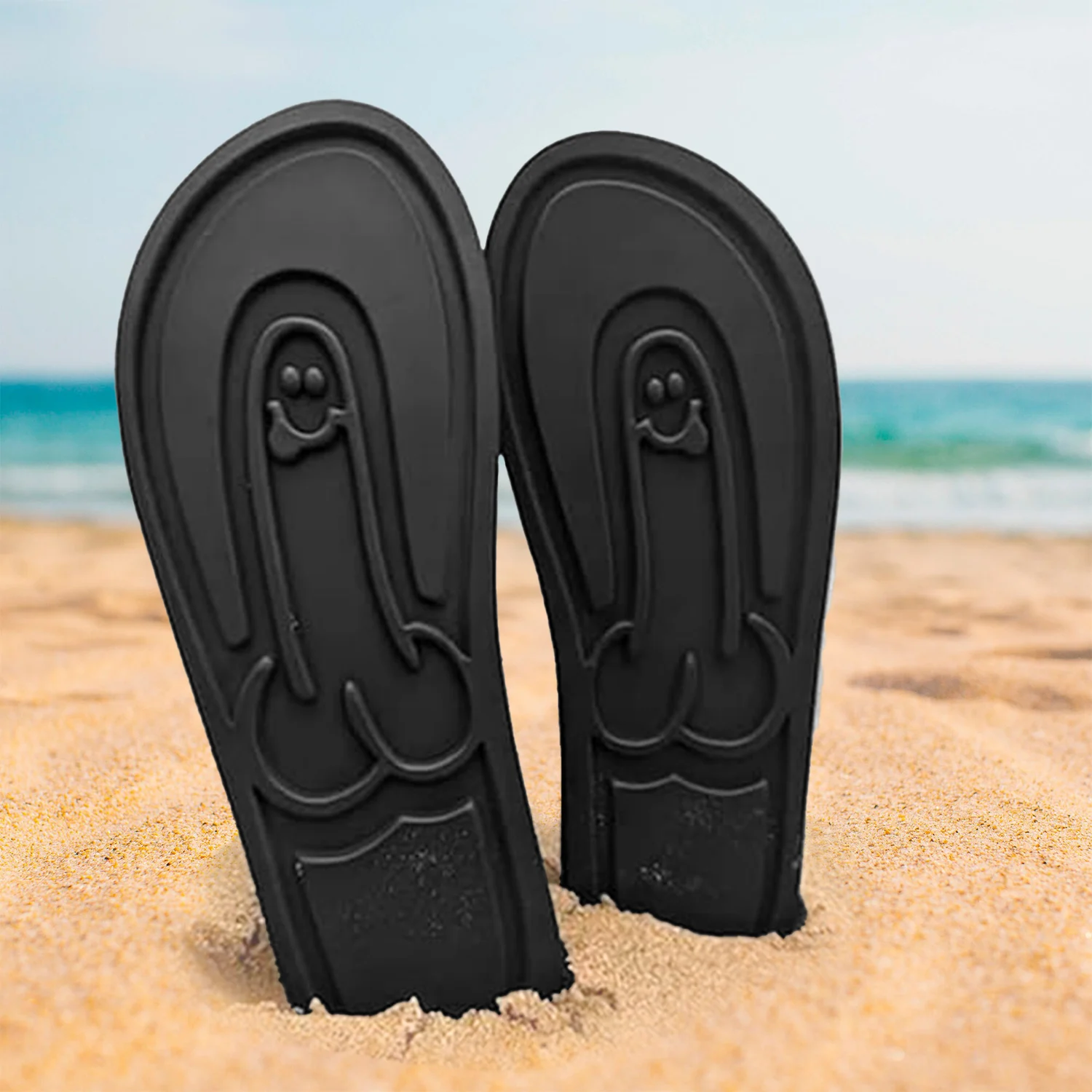 Flip flops Hidden Penis Flops Funny Hidden Penis Flip Flops Parody Summer Beach Comfort Non Slip Quick-Dry Men's Slippers