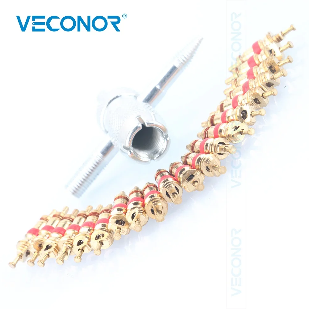 구리 밸브 코어 타이어 밸브 스템 제거 도구, 타이어 청소 도구, 4 인 1, 20 개