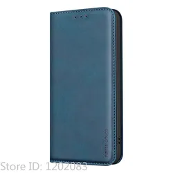 Luxury Magnetic Flip Leather Wallet Phone Case - Anti - theft Cover for Oppo A6T 4G CPH2847 (Blue)