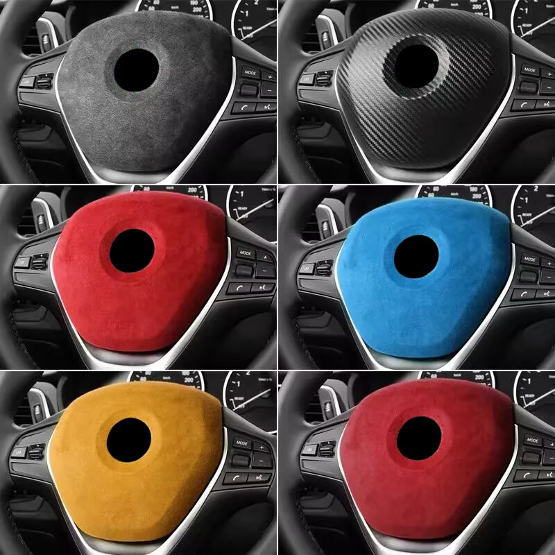 알칸타라 랩 스티어링 휠 커버 트림, 자동차 인테리어 튜닝 액세서리, BMW F20 F30 G20 G30 F31 F32 F36 F40 F34 F48