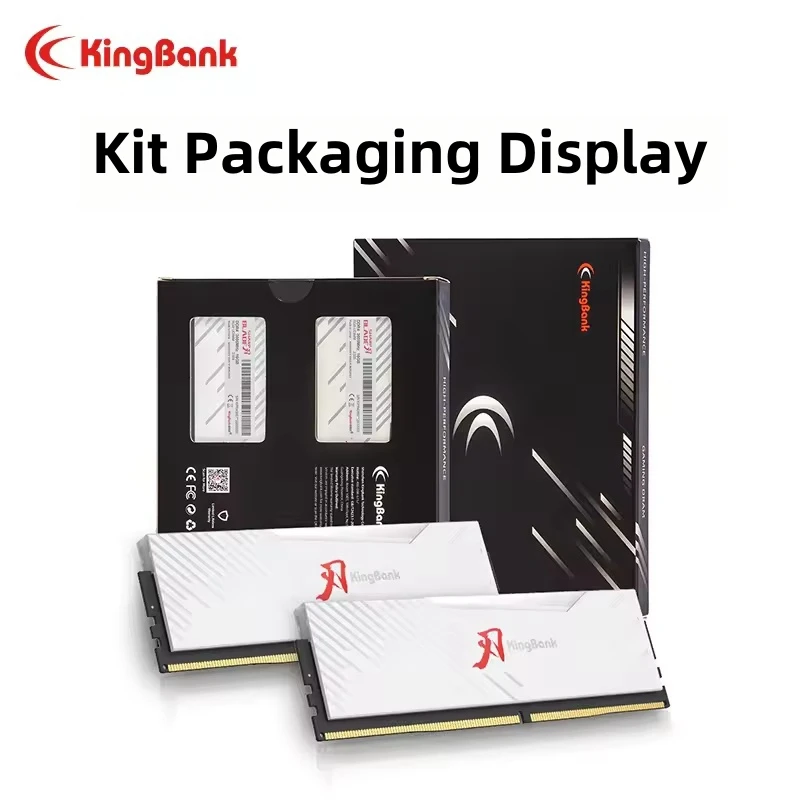 メモリー KingBank DDR5 6000Mhz 32GB(16GBx2) KingBank RGB Computer Desktop Memory Ram DDR5 32GB(2x16GB