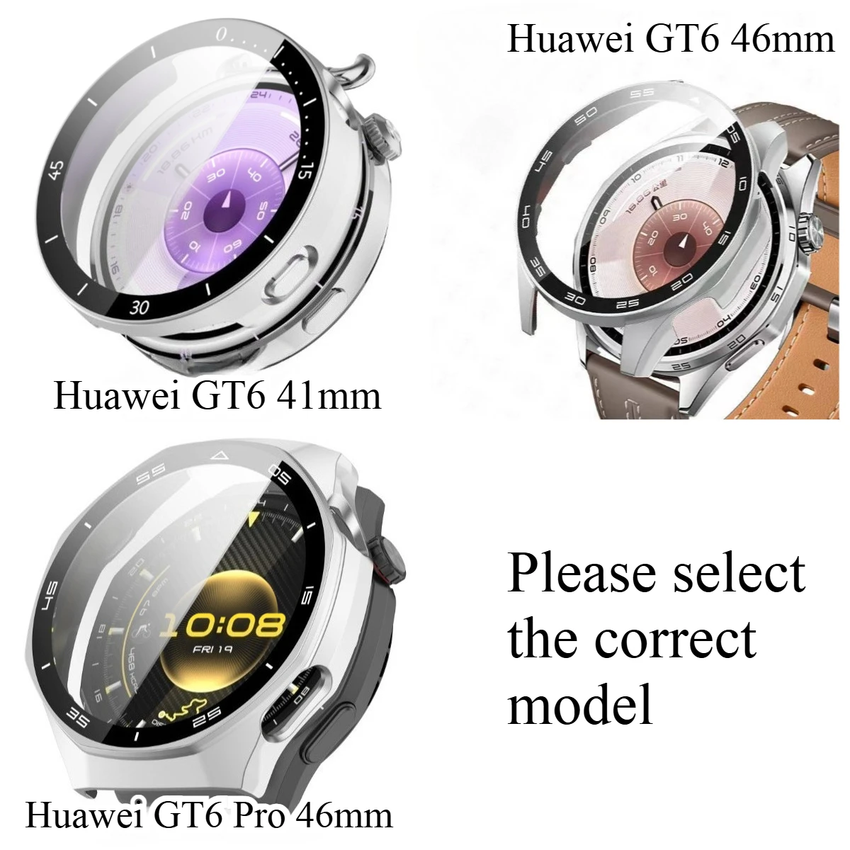 Premium Protective Cover with Touch-Sensitive Glass Film for Smartwatch – Crash Proof Design