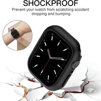 Coque de protection pour Apple Watch, 46mm 44mm 45mm 40mm 41 42mm, cadre pare-chocs en PC rigide mat, sans verre, iWatch 11 10 SE 9 8 7 6 5 2