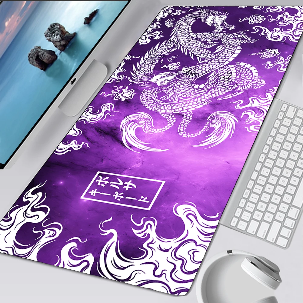 

Japan Purple and White Mousepad Gaming Kawaii Deskmat Playmat Laptop Mouse Pad Gamer Anime Office Carpet Keyboard Rubber Deskpad