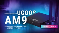 UGOOS AM9 Smart Tv Box Android 14.0 Amlogic S905X5 Cortex-A510 LPDDR4X 4 ГБ 64 ГБ WIFI6 BT5.2 Lan Set Top Box 8K Медиаплеер — изображение 2