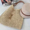 Hot Selling New Fashionable and Atmospheric Large Capacity Women's Woven Bag, Niche Hollow Grass Woven Bag, Commuting Storagebag 4