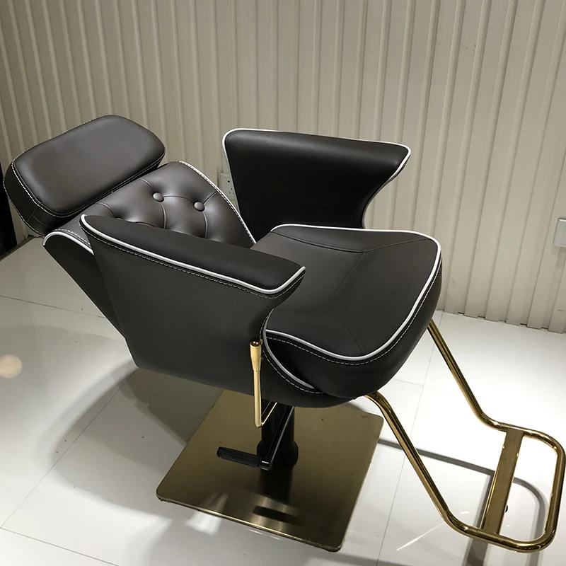 

Stool Hairdressing Barber Chair Hair Salon Dedicated Haircut Recline Barber Chair Lifting Silla Barberia Barber Equipment QF50BC