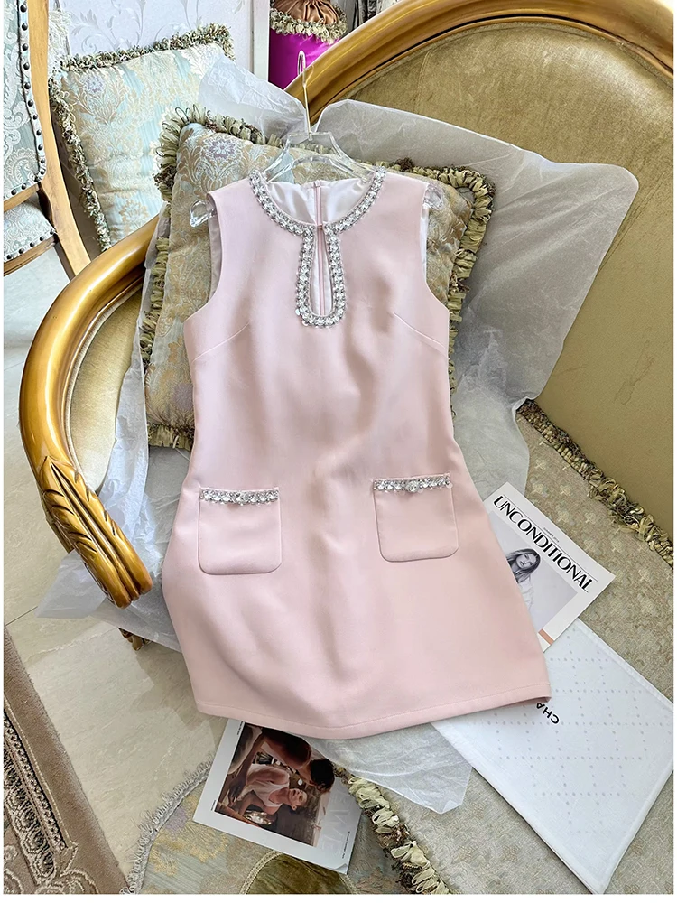 

Dress Traf Solid Beading High Street Above Knee Lanon a Line Dresses Long Dress Fashion