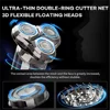 SEJOY Anti-Pinch Electric Shaver Beard Trimmer 3D Rotary Razor Electric Razor for Men Waterproof 3