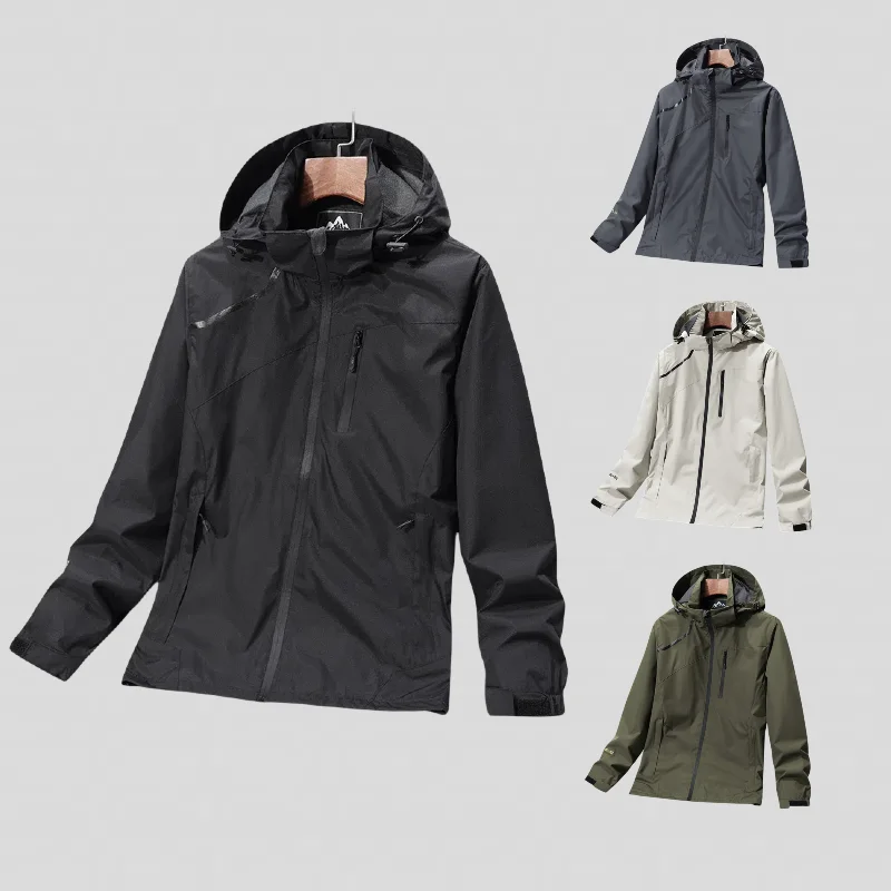 Men's Waterproof Hiking Jacket Large Size Windproof Windbreaker Camping Hunting Running Trekking Fishing Coat Men Outdoor
