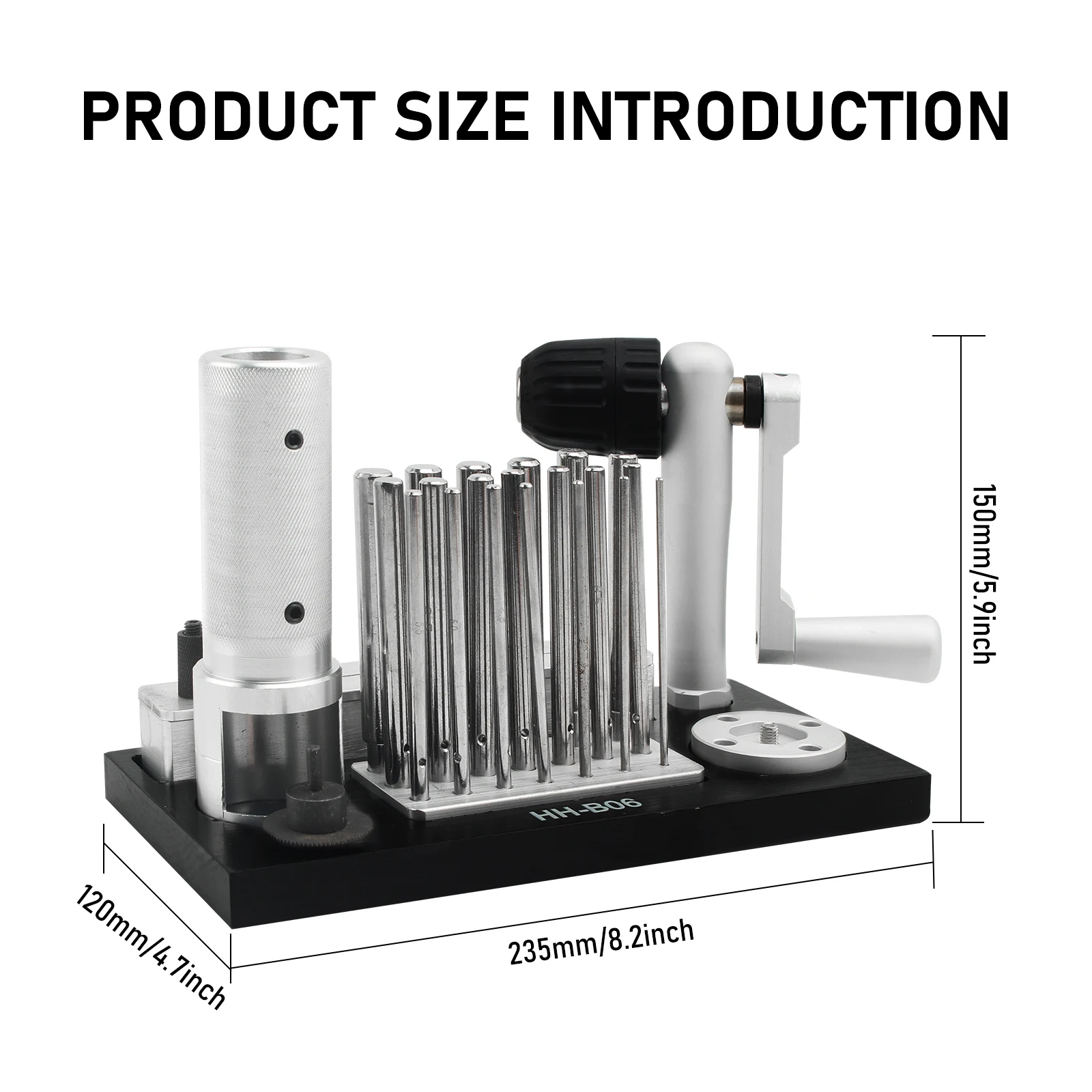 Professional Stainless Steel Manual Jump Ring Maker Machine with 20 Mandrel Accessories  Essential Jewelry Tool for Jewelry Make